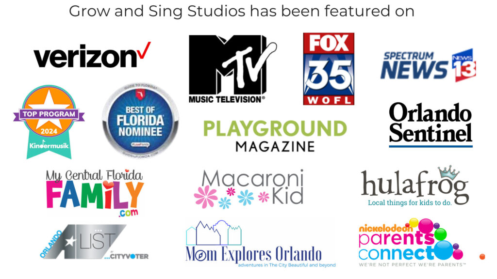 Grow and Sing Studios Kindermusik has been featured on many channels and blogs