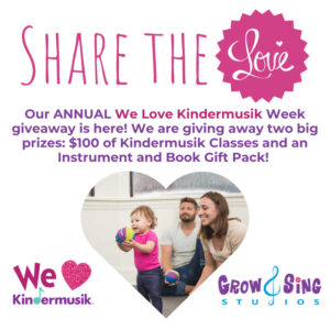 share the love we love kindermusik week giveaway